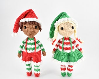 Christmas Elves - Crochet Pattern PDF - Digital Download