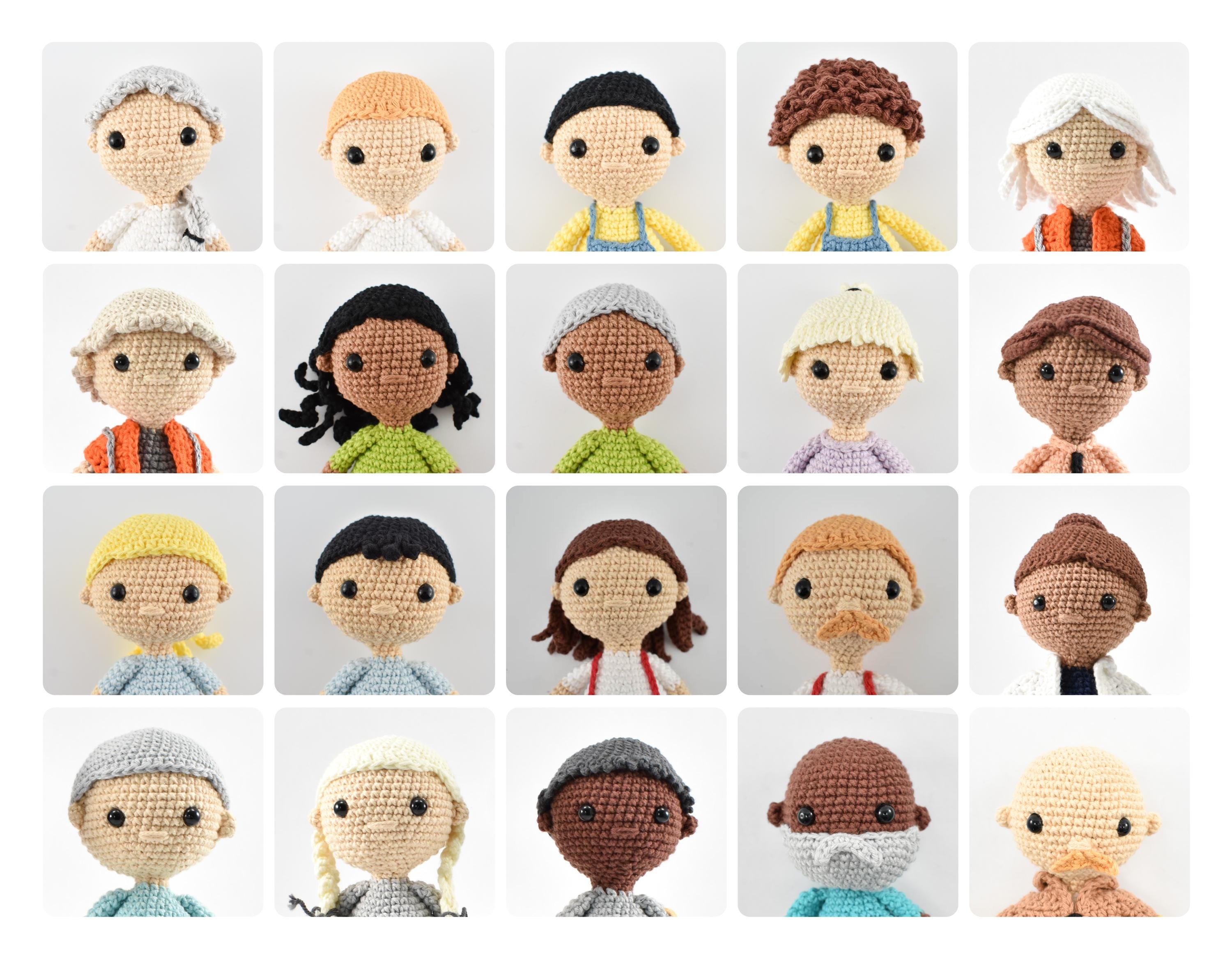 Hairstyles - Vol. 1 - Crochet Dolls - Crochet Pattern PDF - Digital Download