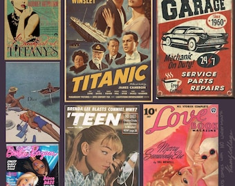 80年代の日本のポスター広告10枚　アンティーク　ヴィンテージ　ファミコン 80年代の日本のポスター広告10枚 パソコン ヴィンテージ