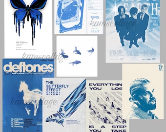 Blue Theme Prints Vintage posters