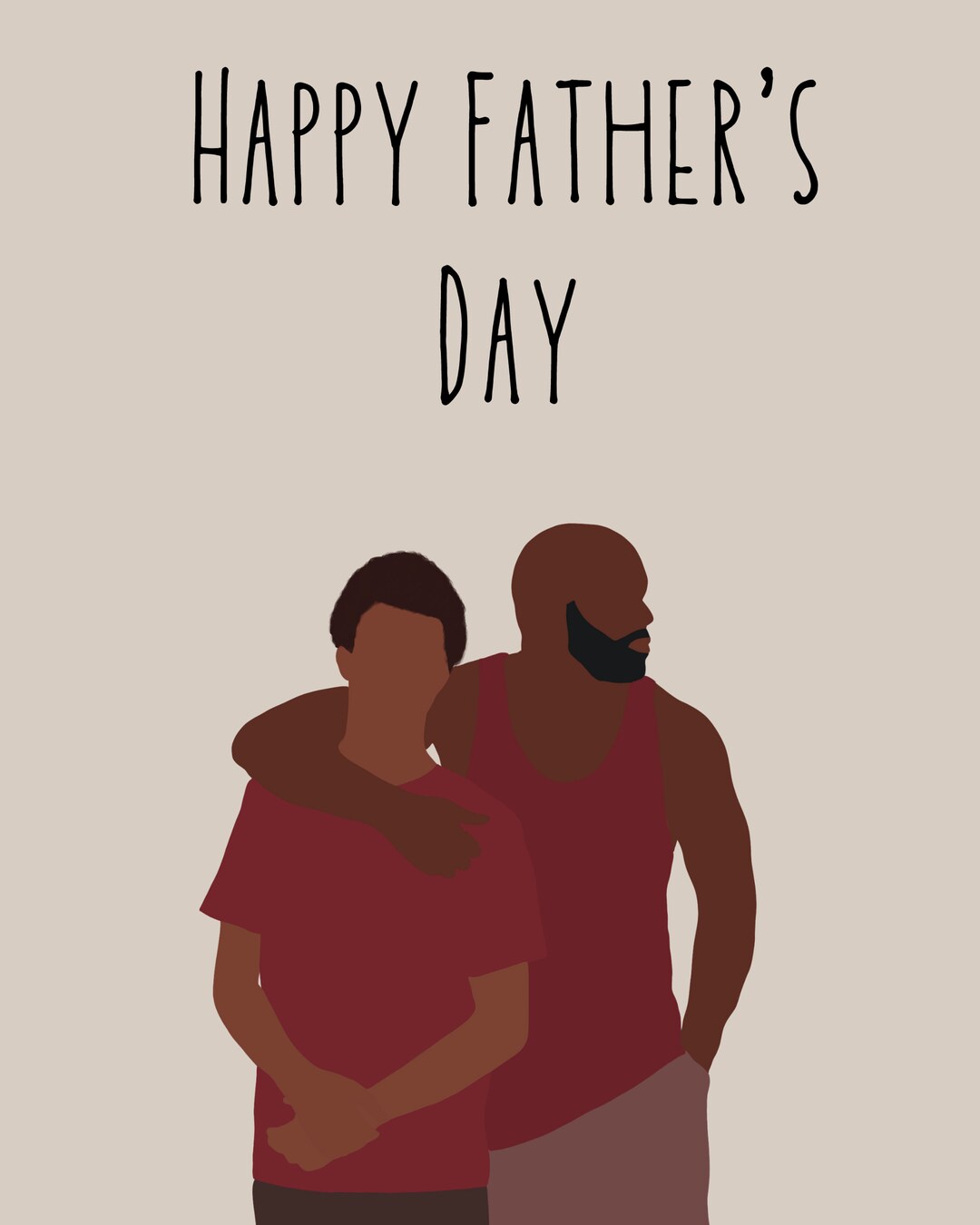 Father’s Day Card,black Fathers Day Cards,fathers Day Gift From Kids