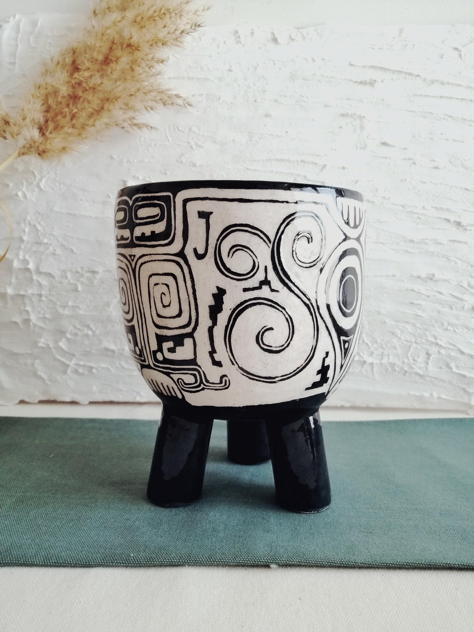 Handmade ceramic flower pot Etsy