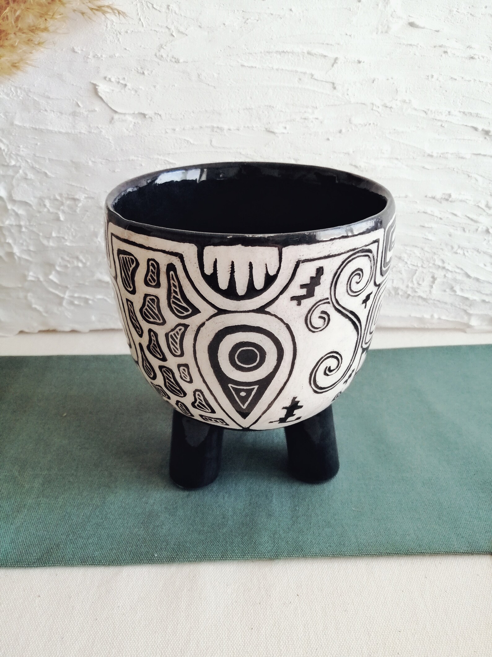 Handmade ceramic flower pot Etsy