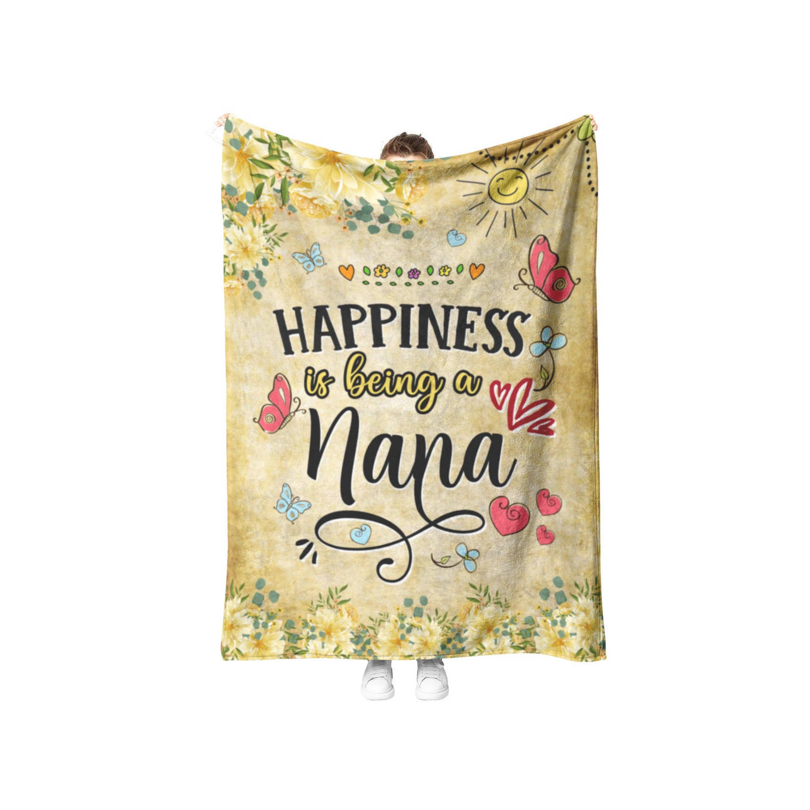 Nana Fleece Blanket Gift Best Nana Gift Nana Cozy Blanket Etsy