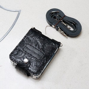 Crossbodyband Gepersonaliseerde Moto Razr 60 Ultra Moto razr+ 2024 Razr 50 Ultra leren portemonnee hoesje heren monogram leer gepersonaliseerd zwart