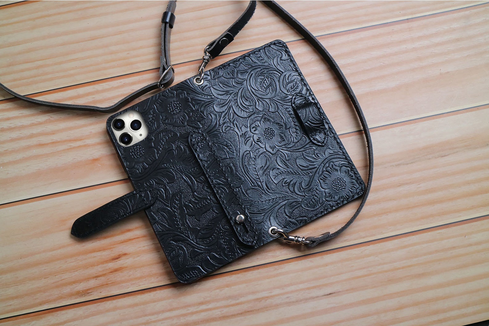 Crossbody Strap Tooled Iphone 14 Pro Max 14 Plus 14 12 Pro Max Etsy UK