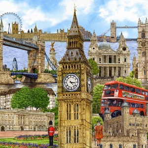 Rompecabezas de 1000 piezas, montaje de Londres