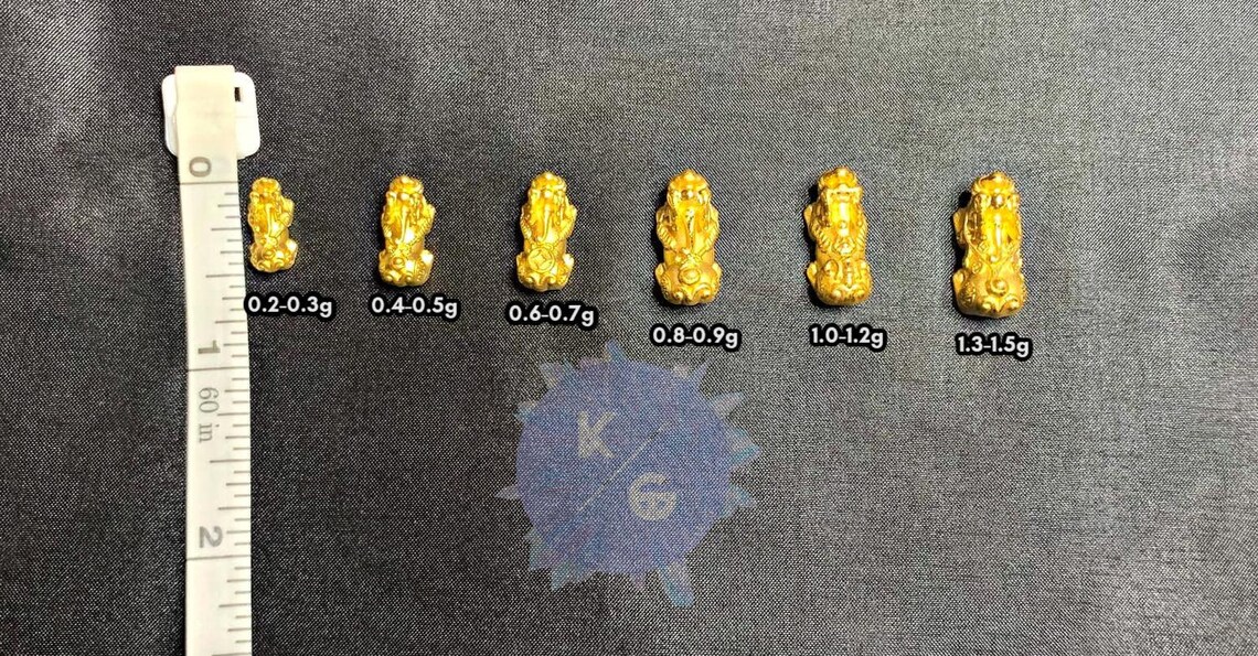 Pure 24K Yellow Gold Piyao with Jade Bracelet Etsy