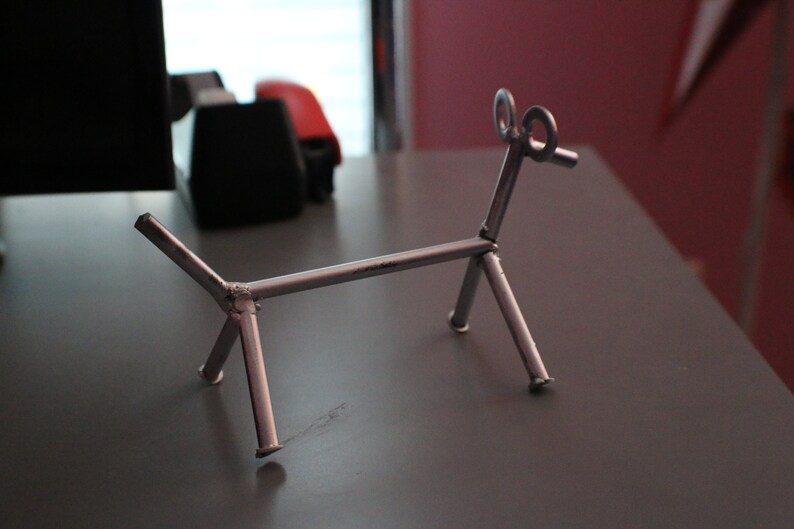 Metal Welded Sculpture Dog Figurine image 3