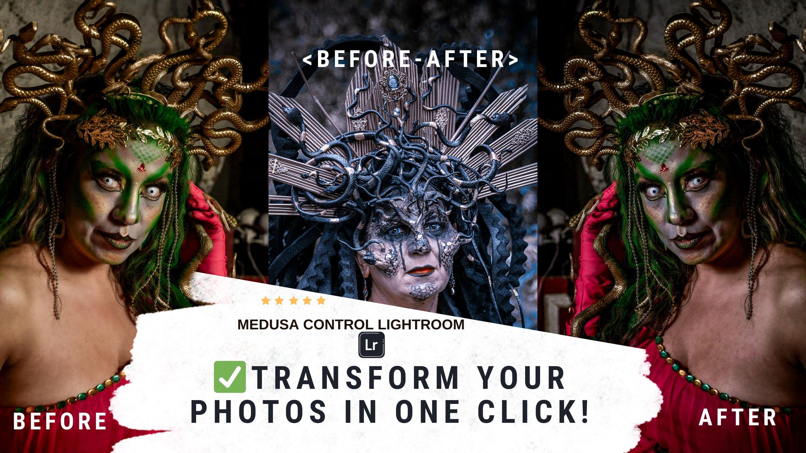 Medusa Control Lightroom Mobile Preset | Dark Moody Mythical Photo Filter, image size:2560x1440