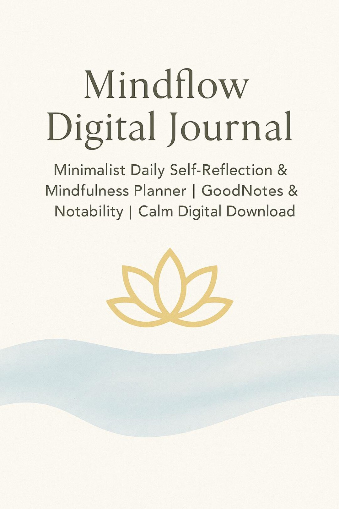 Mindflow Digital Journal – Minimalist Daily Self-reflection and ...