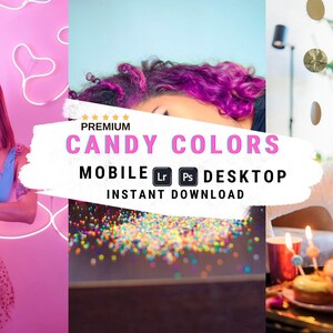 Candy Colors Lightroom Preset | Bright and Playful Aesthetic | Mobile & Desktop | Instant Download