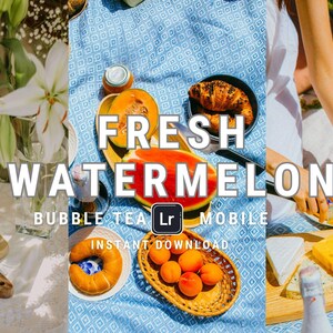 Fresh Watermelon Lightroom Mobile Preset | Summer, Colorful & Fruity Look | DNG File | Instant Download