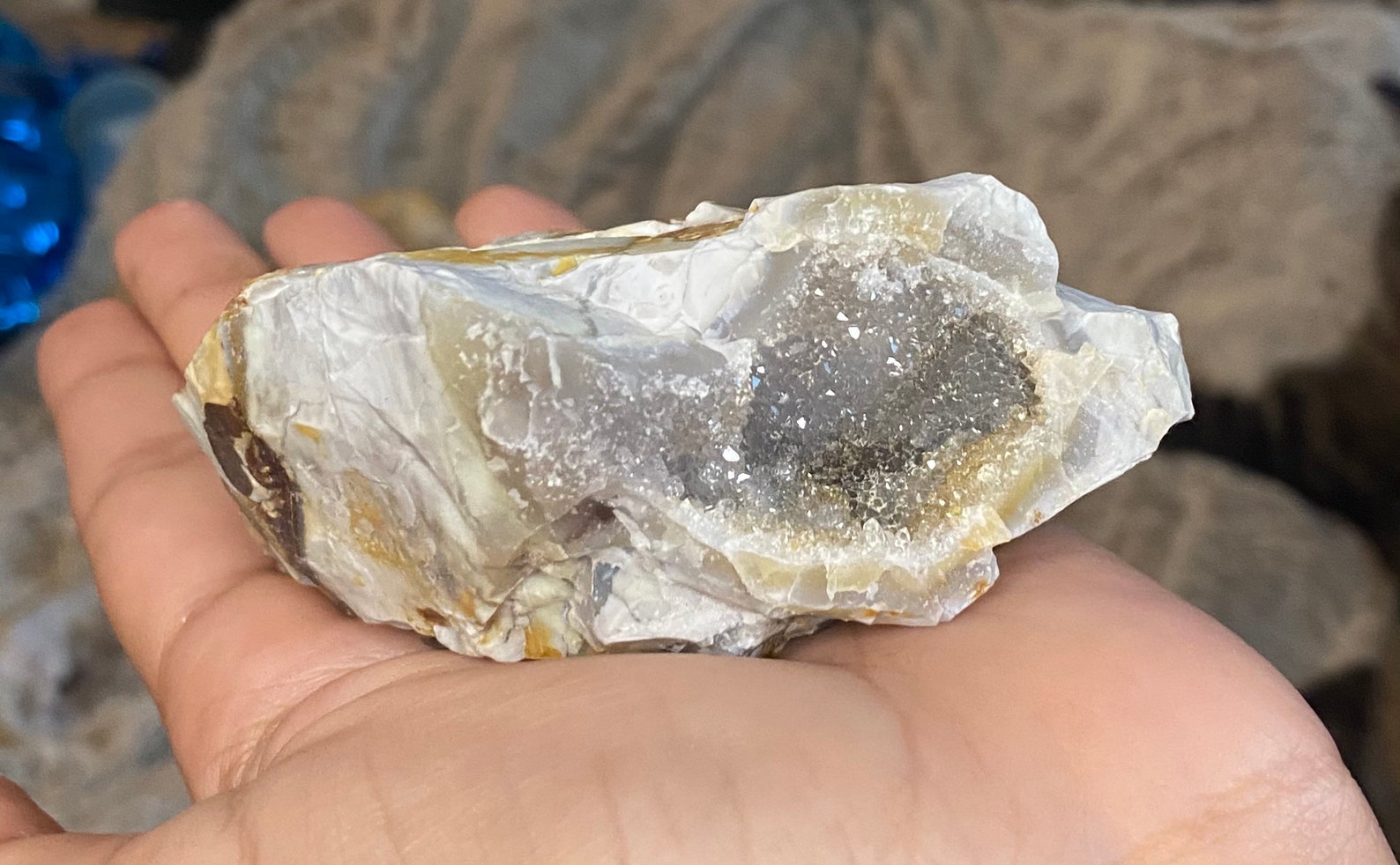 Beautiful Ohio Flint with Smoky Druzy Etsy