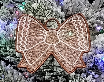 FSL ジンジャーブレッドクッキーオーナメント機械刺繍デザイン
