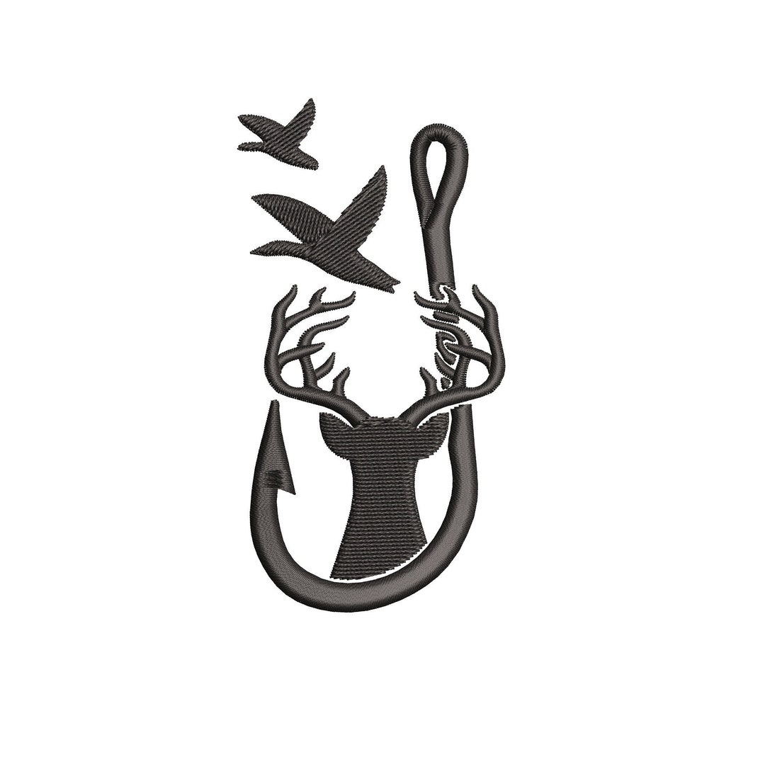 Fish Hook Woman, Dog, Deer - Custom Design & Engraving