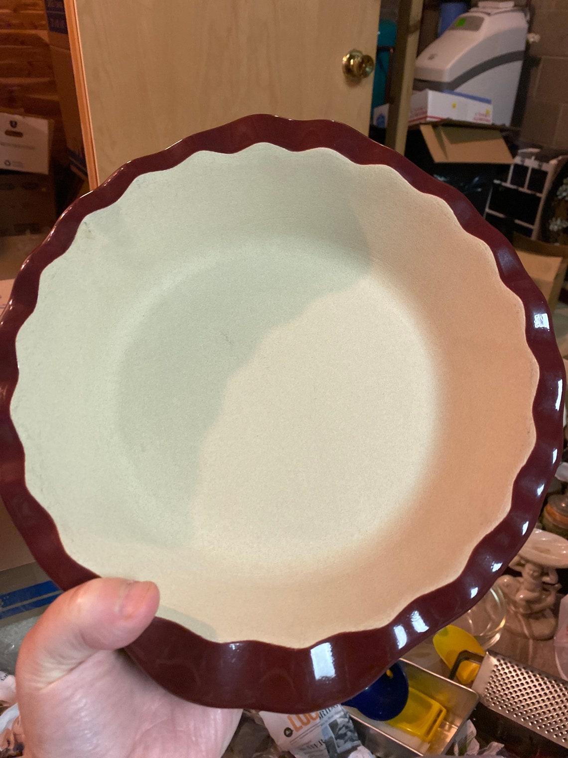 Pampered chef stoneware pie plate Etsy