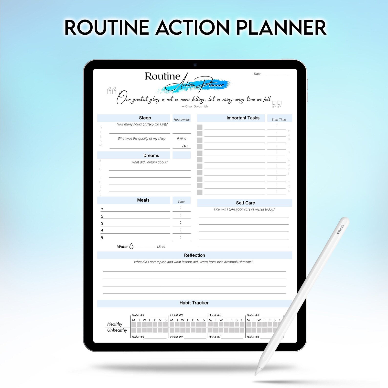 Ultimate Action Planner Bundle To Do List Routine Etsy