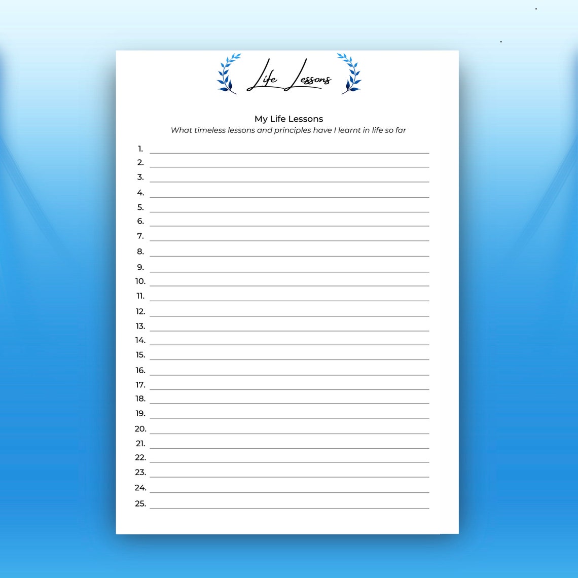 Gratitude Planner Printable Template Daily Prompts Life Etsy