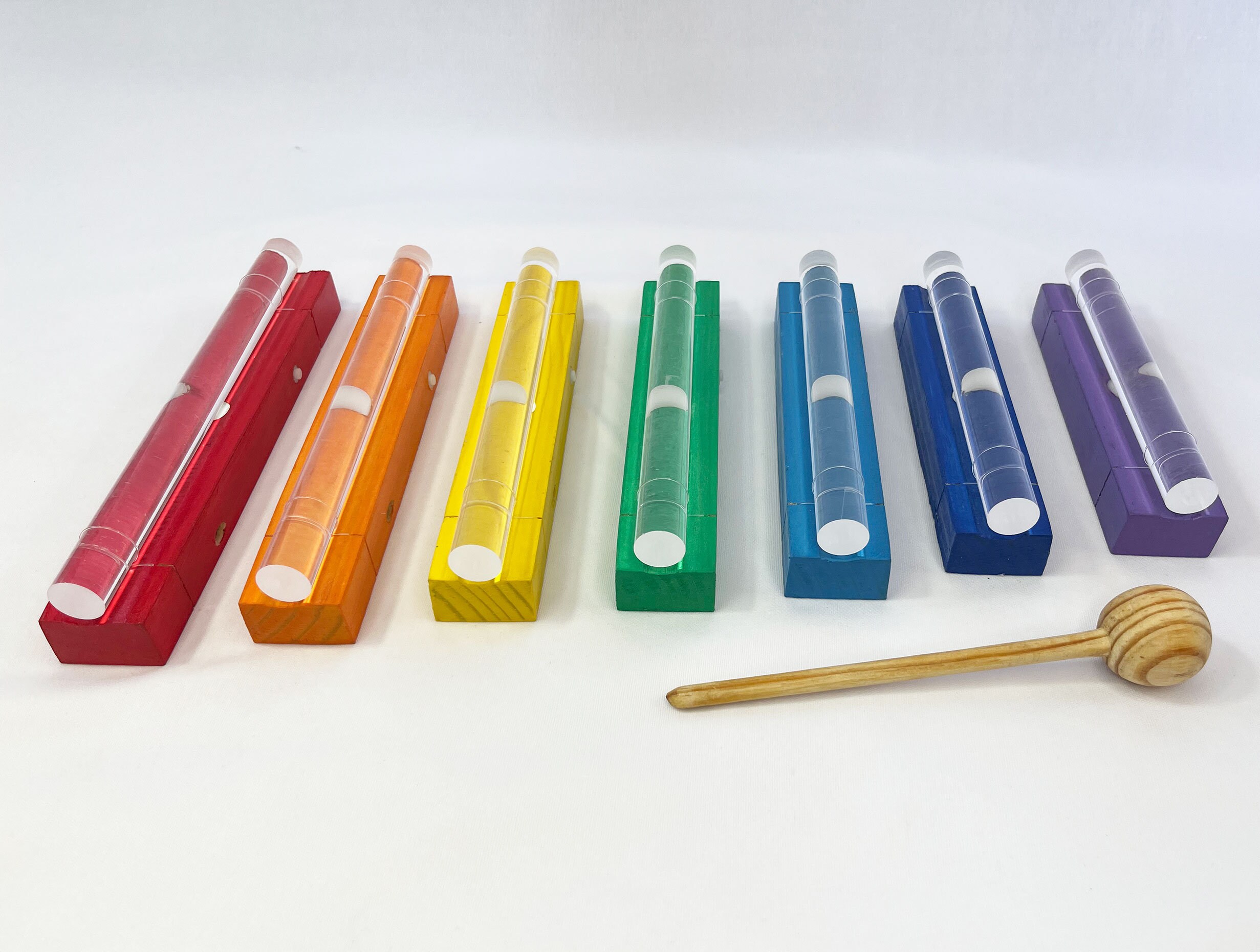 Seven CHAKRA Rods Aligner Harmonic Chakras Balance Kit De 7 Chakras