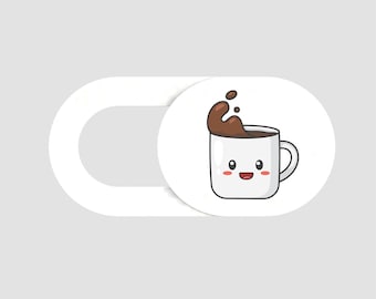 Cute Coffee Webcam Privacy Cover - 2 Pack