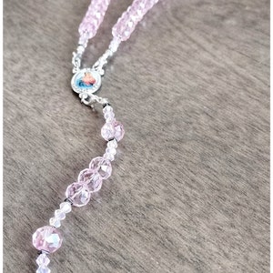 Crystal Clear Pink Rosary