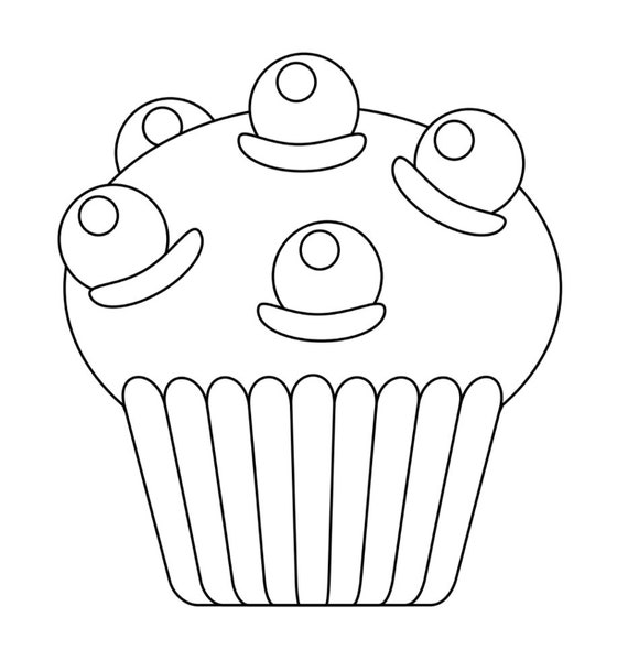 Cupcake Coloring Pages Bundle - Etsy