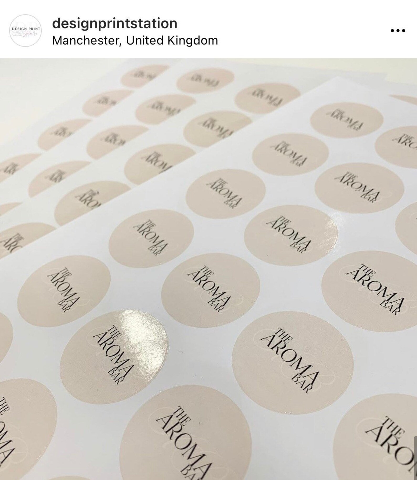 Custom Logo stickers 4cm Round Etsy