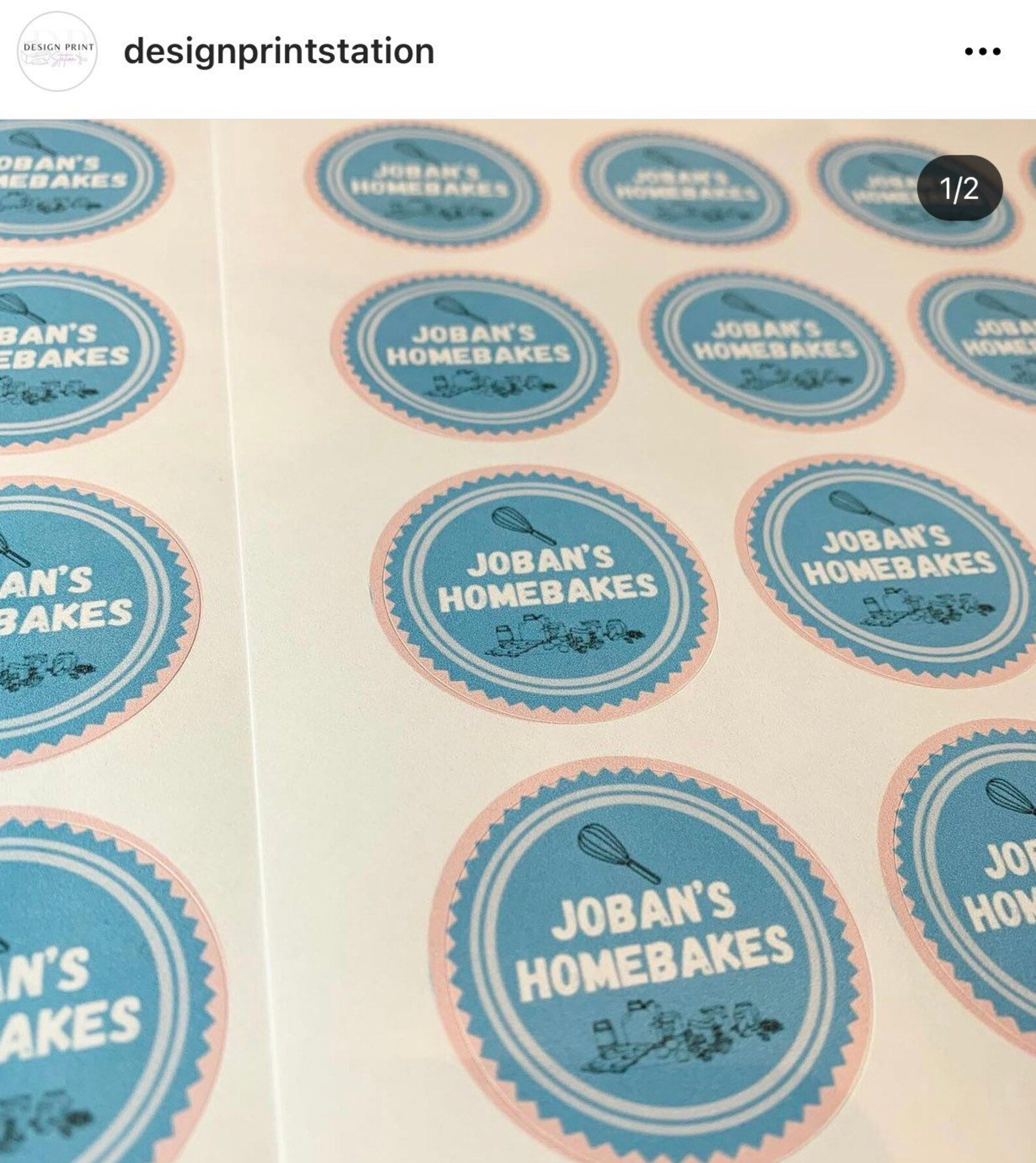 Custom Logo stickers 4cm Round Etsy