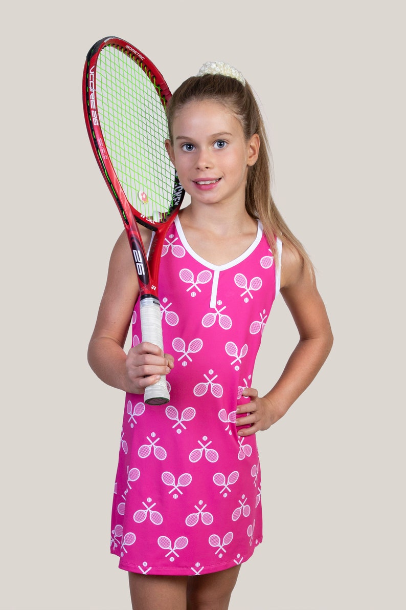 Smash It Tennis Dress for Kids. Tennis Clothing for Girls. Unique, Cute
