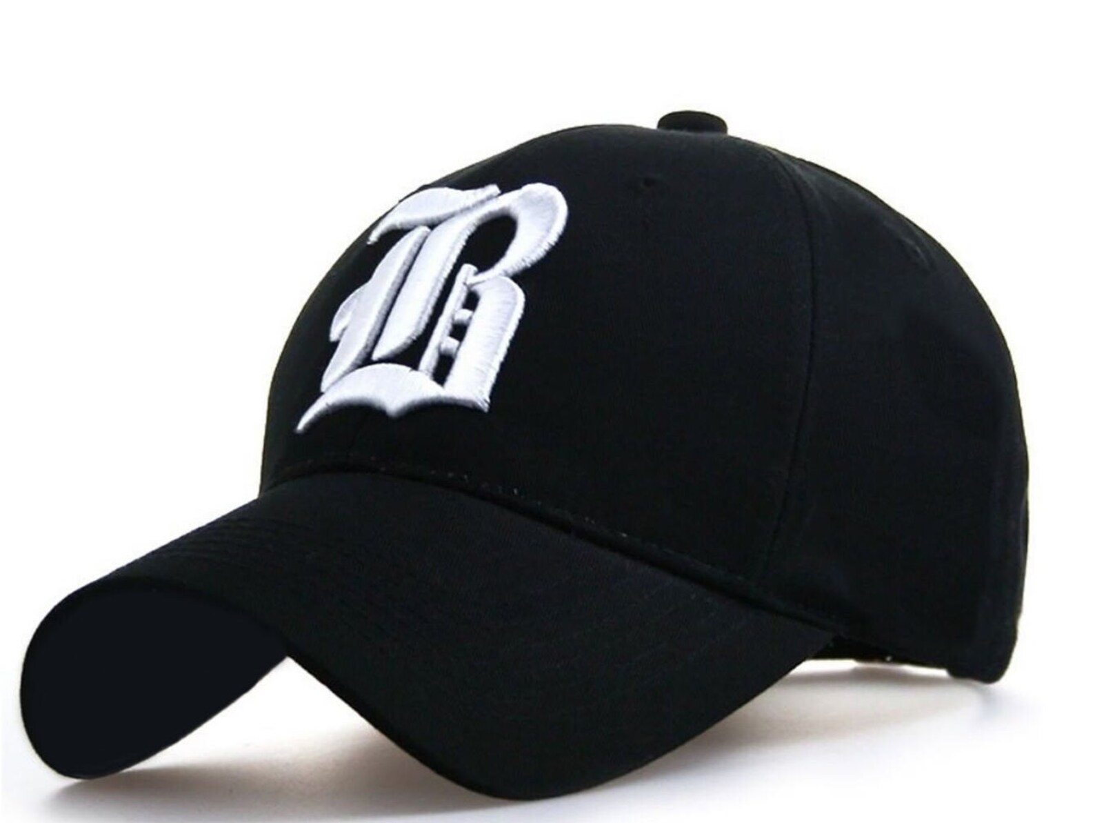 Baseball cap new cotton Mens Women hat letter B unisex Black Etsy