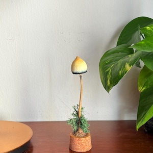 Liberty caps sculpture, psychedelic mushroom sculpture,  mushroom decor, magic mushroom art