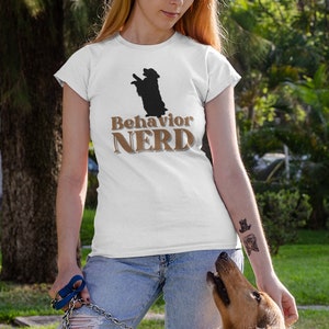 Dog Behavior Nerd funny dog training shirt Unisex Heavy Cotton Tee