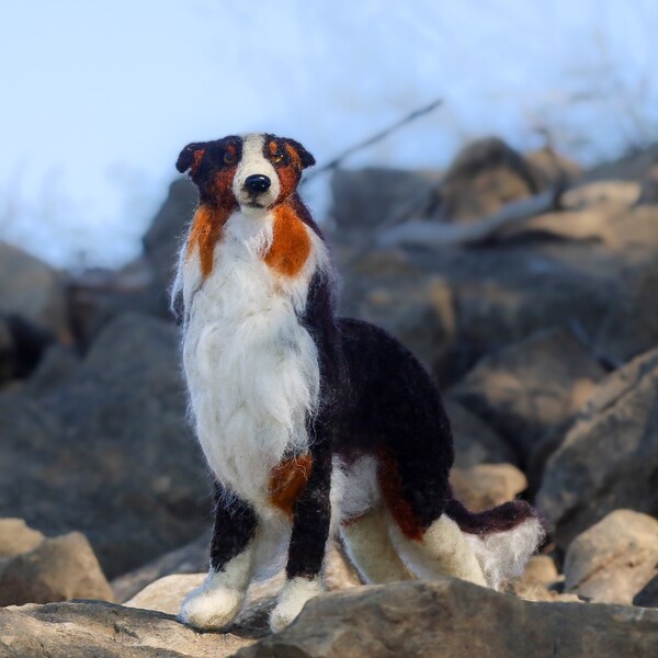 Custom, cute, handmade needle felted pet! Personalized, furbaby, pet memorial, custom dog, stuffed dog, custom pet