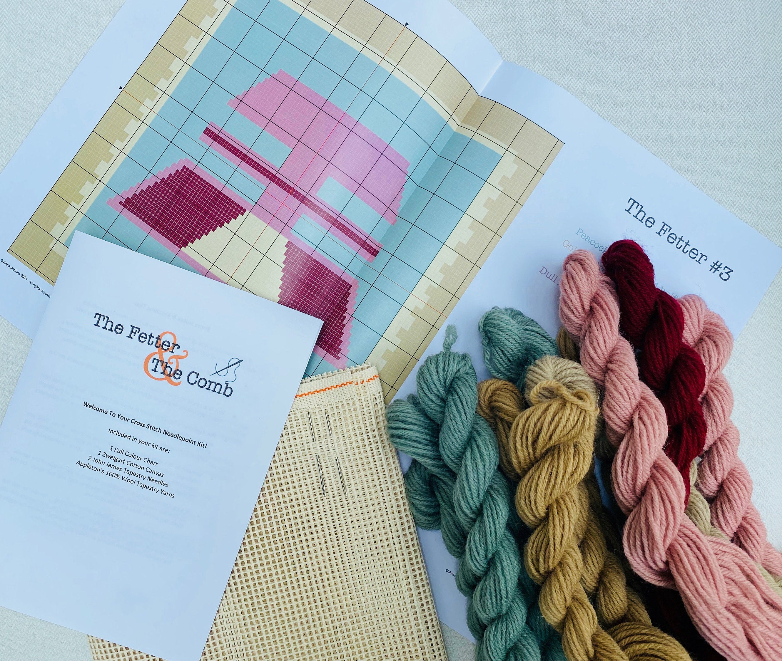 Needlepoint Kit. A Tapestry Wool Cross Stitch Kit Stitching for Unity