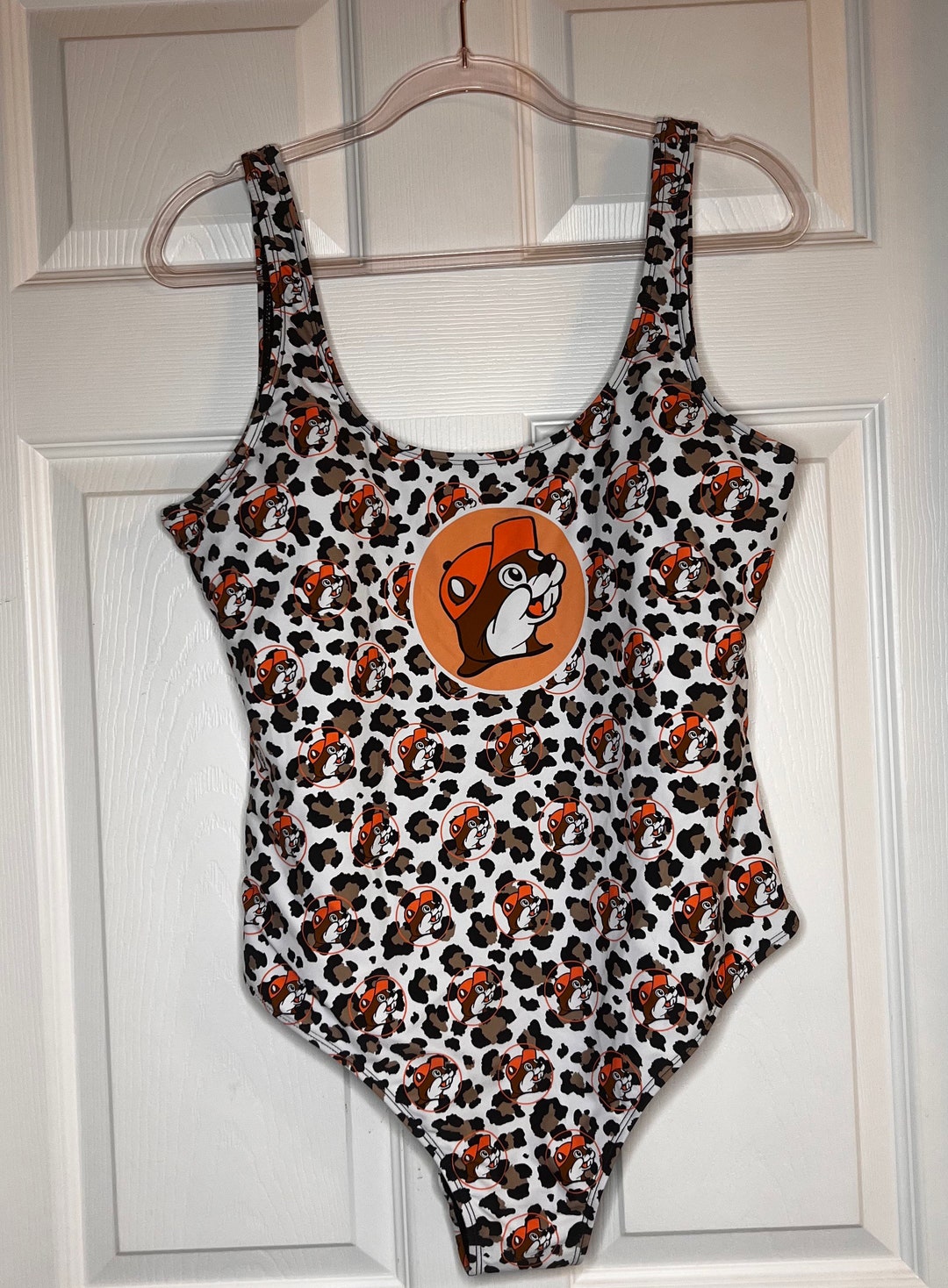 Womans Bucees Leopard Print Swimsuit Etsy