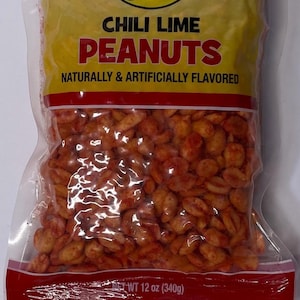 Buc-ee’s Chili Lime Peanuts 12oz bag.