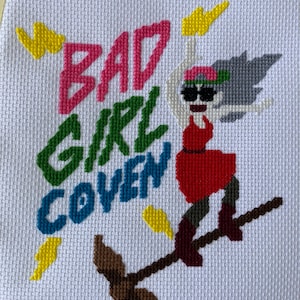 Bad Girl Coven Cross Stitch Pattern