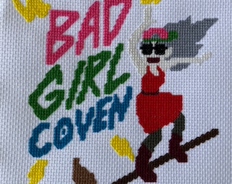 Bad Girl Coven Cross Stitch Pattern