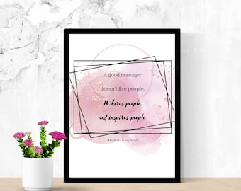 Digital Print/The Office/Michael Scott/Regional Manager/Funny/Quote/8x10 Print/Wall Art/Instant Download/Art print