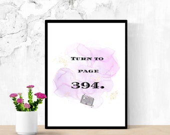 Digitale print / pagina 394 / wizard / grappig / Severus Sneep / Boek citaat / 8x10 print / wall art / instant download / kunst afdrukken
