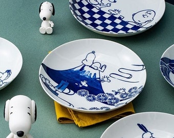 Peanuts Snoopy Woodstock Tableware soup bowl pasta bowl set of 3 Japan NEW 