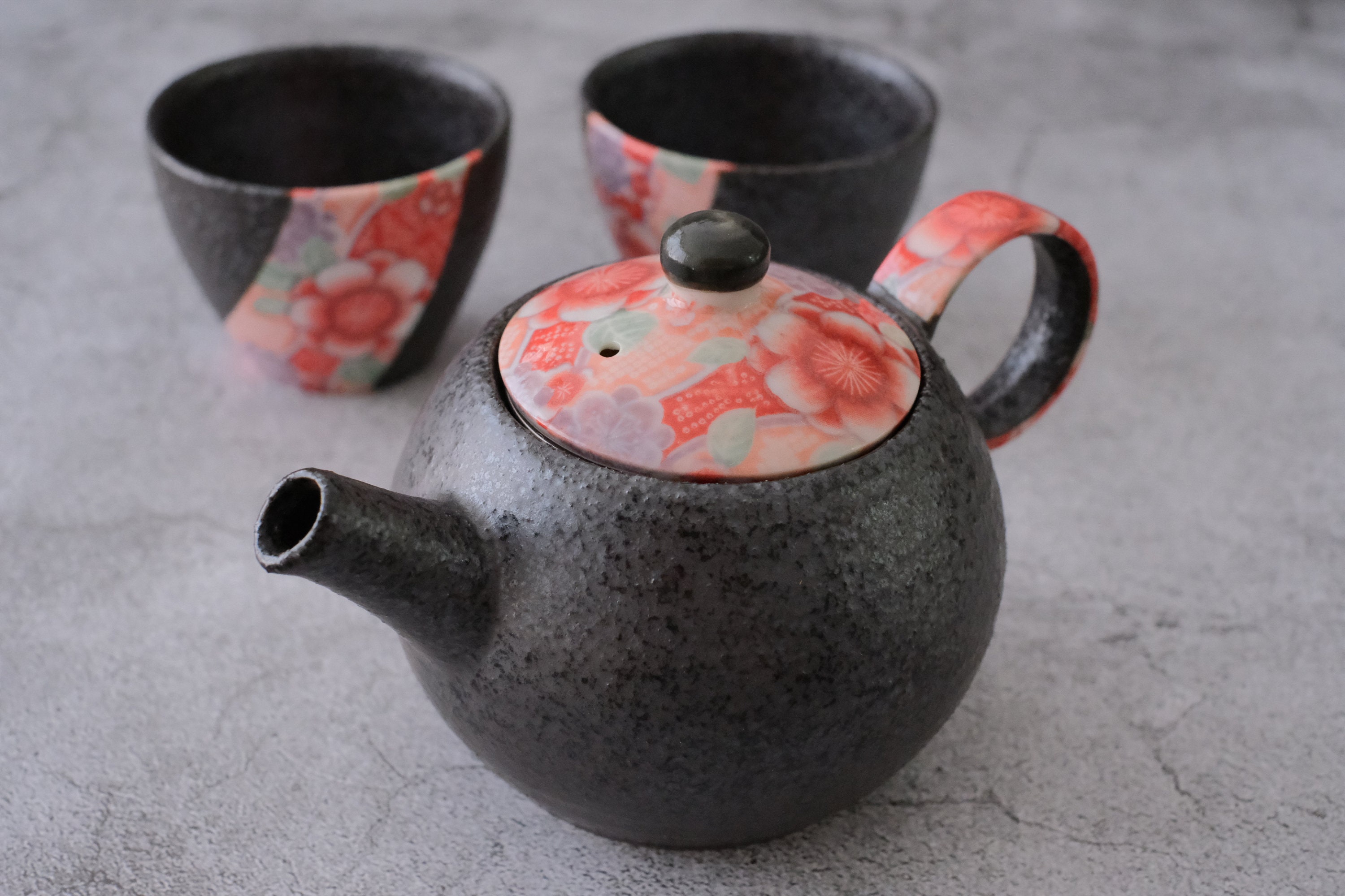 Modern Teapot, Black and White Tea Pot, Ceramic Teapot With Infuser,  Hostess Gift, Japanese Teaware, Nordic Tableware, Eva Inspired Teapot 