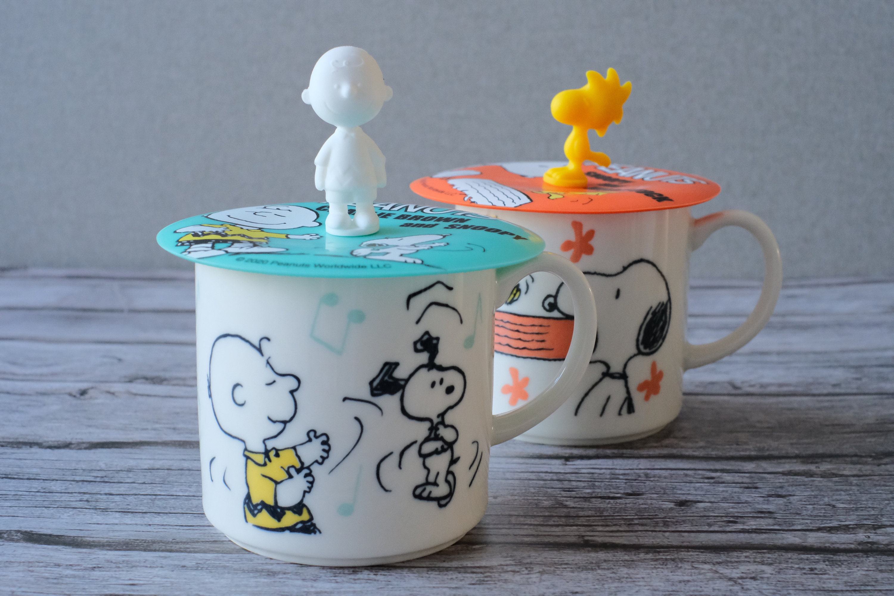 Tazze tazza Snoopy Japan in 3D Silicon Cup Lid / Orange Mint Peanuts da  collezione Snoopy Woodstock & Charlie Brown Mugs Regalo con coperchio della  figurina -  Italia