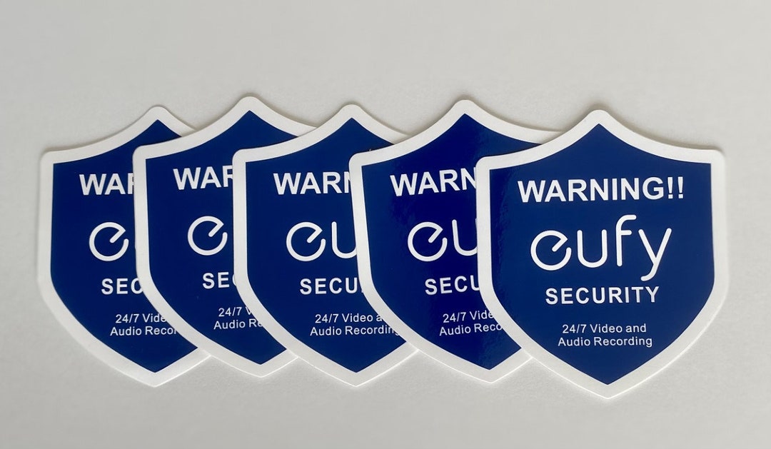 Eufy Security System Stickers 3M High Quality Indoor/outdoor 5stickers