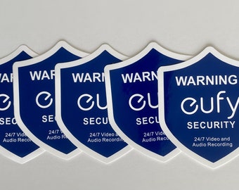 Eufy-stickers beveiligingssysteem 3 m hoge kwaliteit binnen/buiten (5 stickers)
