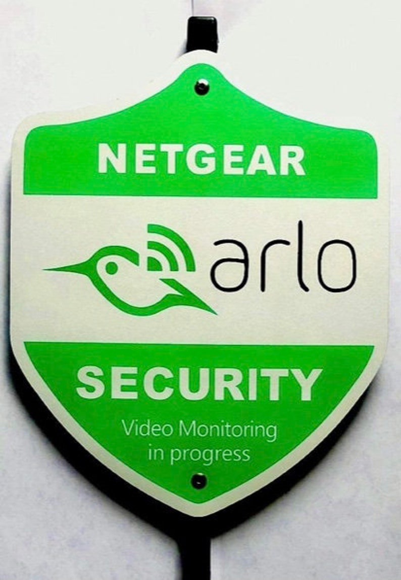 New “aluminum” Reflective ARLO Yard Sign Security 8yr. Warranty - Etsy