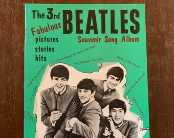The 3rd Fabulous Beatles Souvenir Song Album 1965 sheet music book England