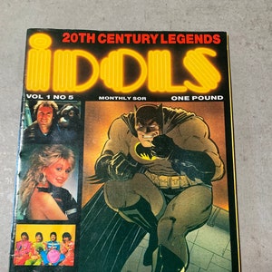 IDOLS 20th Century Legends Vol 1 No 5 Magazine 1988 Batman Boris Karloff Brigitte Bardot Elvis Beatles James Dean Dolly Parton Rocky Horror image 1
