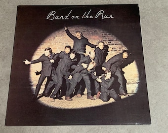 Paul McCartney & Wings Band on the Run LP PASA 10007 Australia with poster